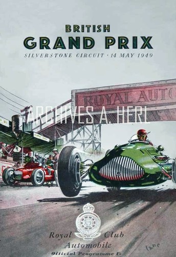 Silverstone racing print