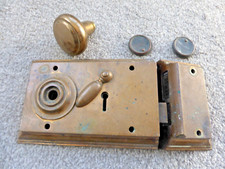 Antique Rim Lock With Brass