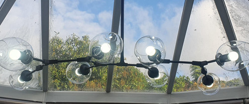 Black sputnik chandelier - black,