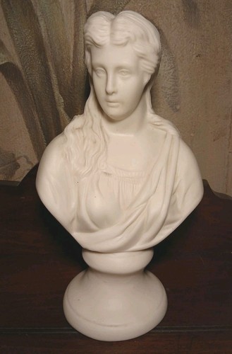 Antique parian porcelain bust - parian,