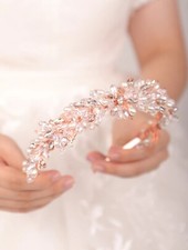 Crystal Headband Leaf beads