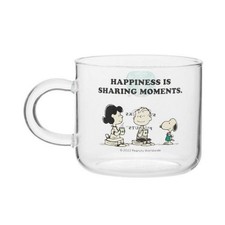 Starbucks Glass Mug Snoopy