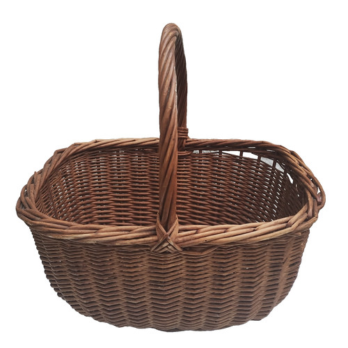 Vintage wicker shopping basket - vintage,