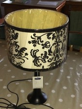 Black and Cream Floral Lamp Brand New with Tags in Original Packaging 
