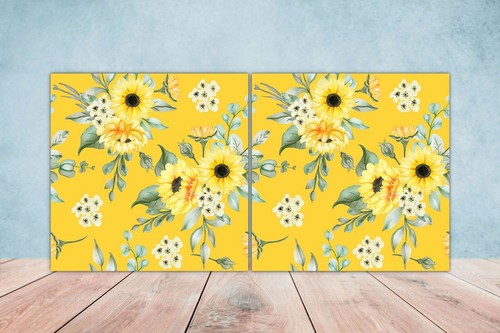 Floral art tiles mural - tiles,