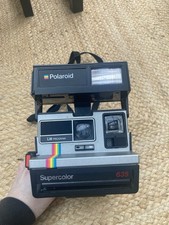 Polaroid Supercolor 635 Rainbow Stripe Instant Camera, 600 Film, Untested