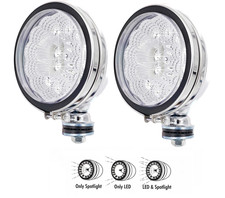 6" 12V Bright White LED Chrome