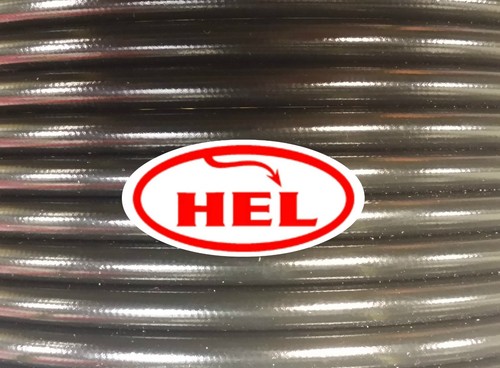 Black hel braided brake - hel,