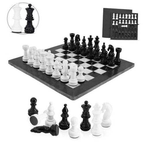 Marble chess set inch - chess, 15