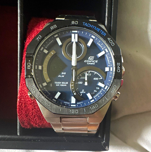 Casio edifice ecb - ecb-950, —blue