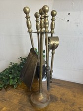 Vintage Brass Fire side Tools