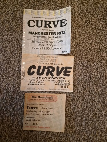 Curve concert tickets - concert, x