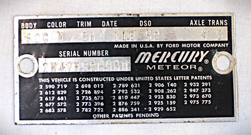 Vintage metal tag badge - id,