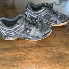 Dunlop Black Leather Trainers