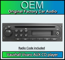 Vauxhall Vivaro CD player with
