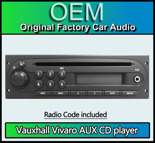 Vauxhall vivaro player with - cd,
