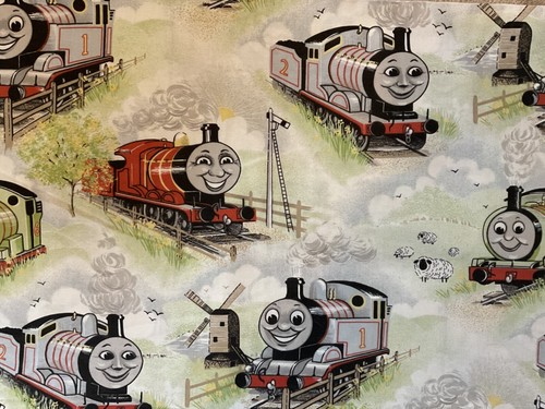 Vintage thomas tank fabric - thomas, fabric/