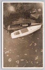 1920 RPPC Steam & Electric Model Boats on Stream Whiteside Farm Social History