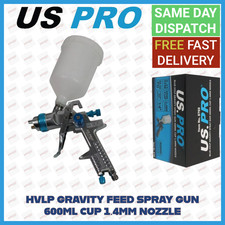 US PRO Gravity Feed HVLP Spray Gun 1.4 Nozzle 600mm Cup 8769