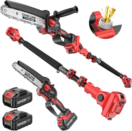 8inch cordless pole saw - 8inch, 2-in-1