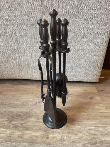 Black wrought iron fire - black,