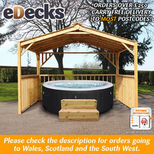 Hot Tub Wooden Gazebo DIY