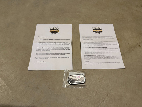 Rare jeep badge honor - of,
