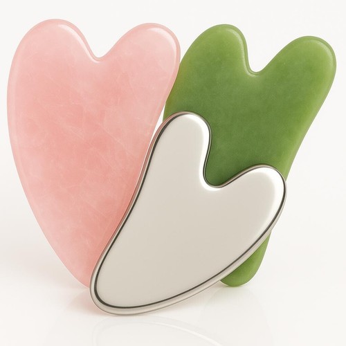 Jade gua sha stone - jade, board