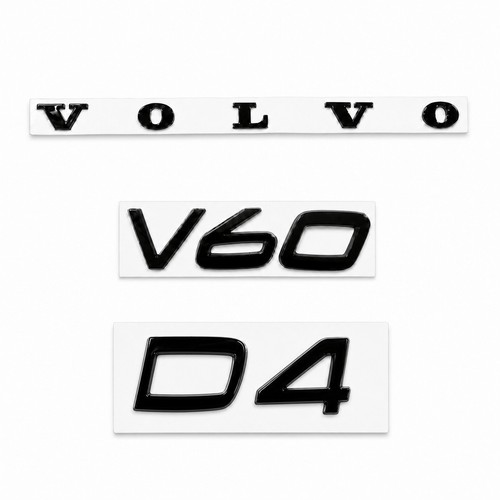 Gloss black badges - gloss, volvo