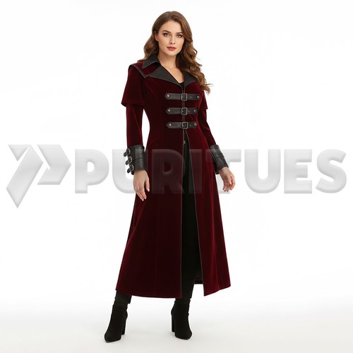 Victorian red velvet steampunk - red,