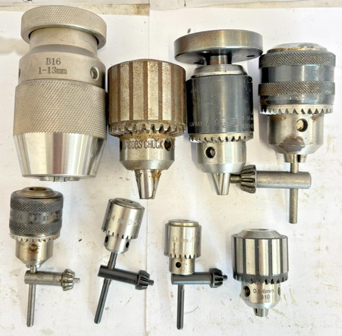 Used lot drill chucks - lot, of