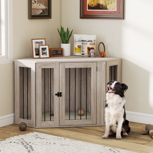 Pawhut dog crate furniture - dog, for