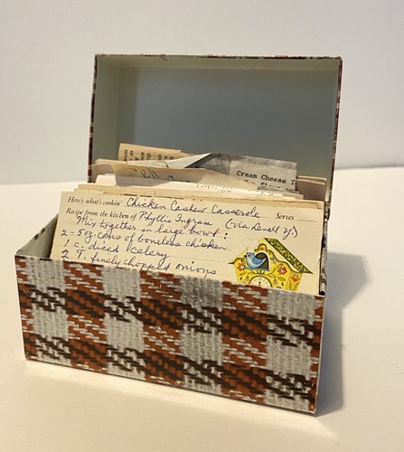 Vintage recipe box - vintage,