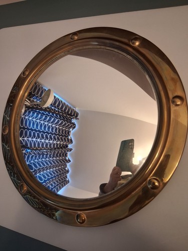 Brass vintage convex wall