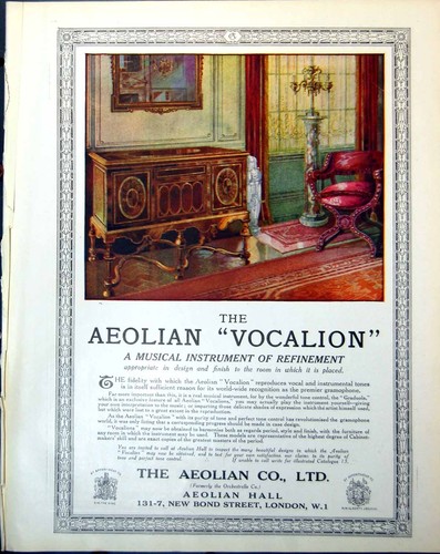 Antique print aeolian vocalion - antique,