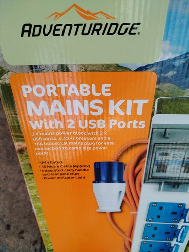 Camping portable mains kit - portable,