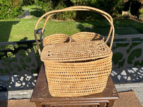 Vintage pretty woven wicker - vintage,