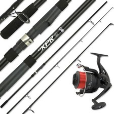 Fishing Spod Setup 12FT 2PC Rod High Grade Carbon Black 5LB TC Reel + Line Carp