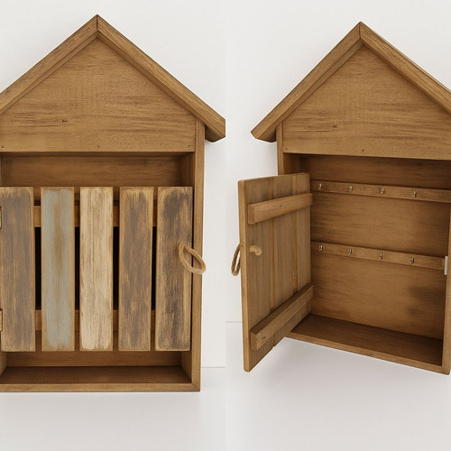 Large key cabinet driftwood - key,