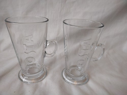 Costa coffee latte glasses - latte,