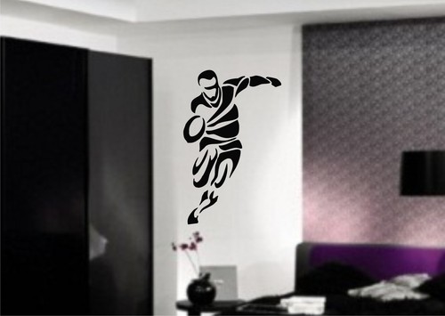 Rugby player wall - player, art