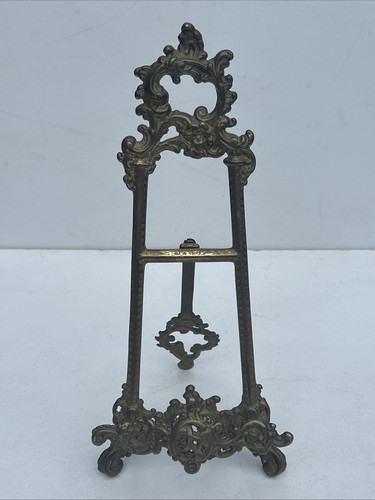 Vintage ornate brass display - vintage,