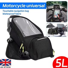 Waterproof Motor Tank Bag Black Oil Fuel Tank Magnetic Motorbike Motorcycle Bag