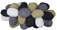 Bio Ethanol  Pebbles Gas Fire Coal 4 colours Ceramic Stones LPG Electric