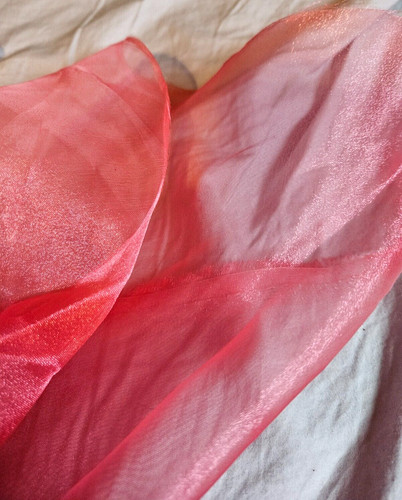 Pink shimmery voile - pink,