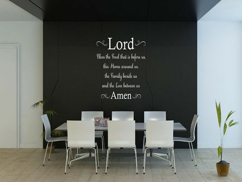 Kitchen wall quote bless - quote, 'bless