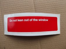 British Rail Carriage Warning Sign