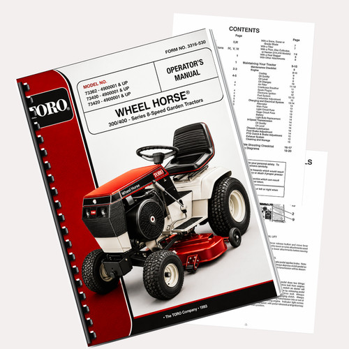 Toro wheel horse 300 - 300, 400