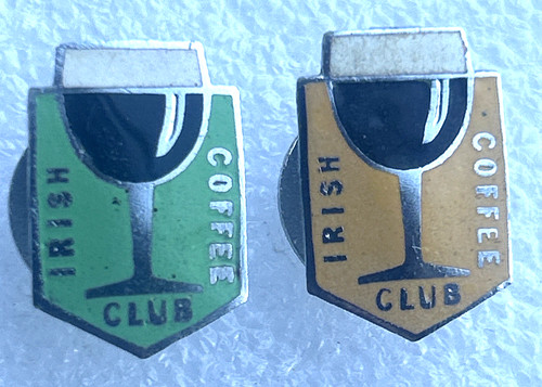 Irish coffee club enamel badge - club,