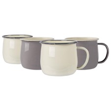 Coloured Enamel Belly Mugs